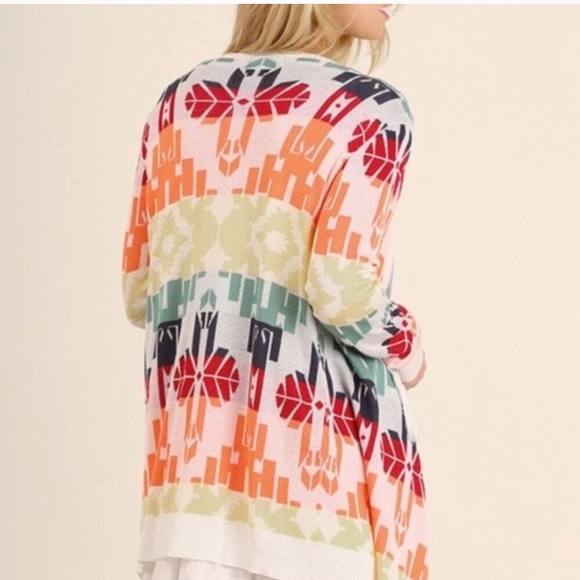 LAST ONE!!☝🏼rainbow 🌈 geometric Cardigan❤️🧡💛💚 - Picture 5 of 6